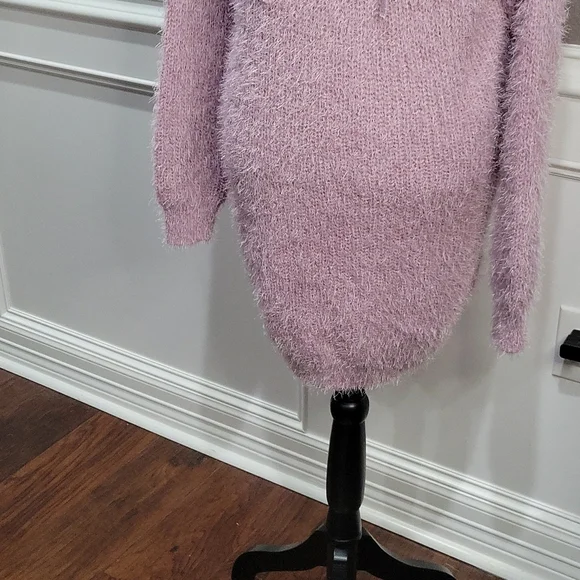 Pullover Knit Sweater Dress with Hood by AMP size Large NWT - Picture 3 of 8
